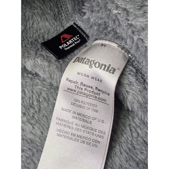 Patagonia Re-Tool Pullover Sweater Snap-T Fleece Gray Teal Size Medium - Picture 4 of 6